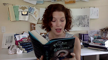 Sarah reading 1st five minutes of The Flight of Swans